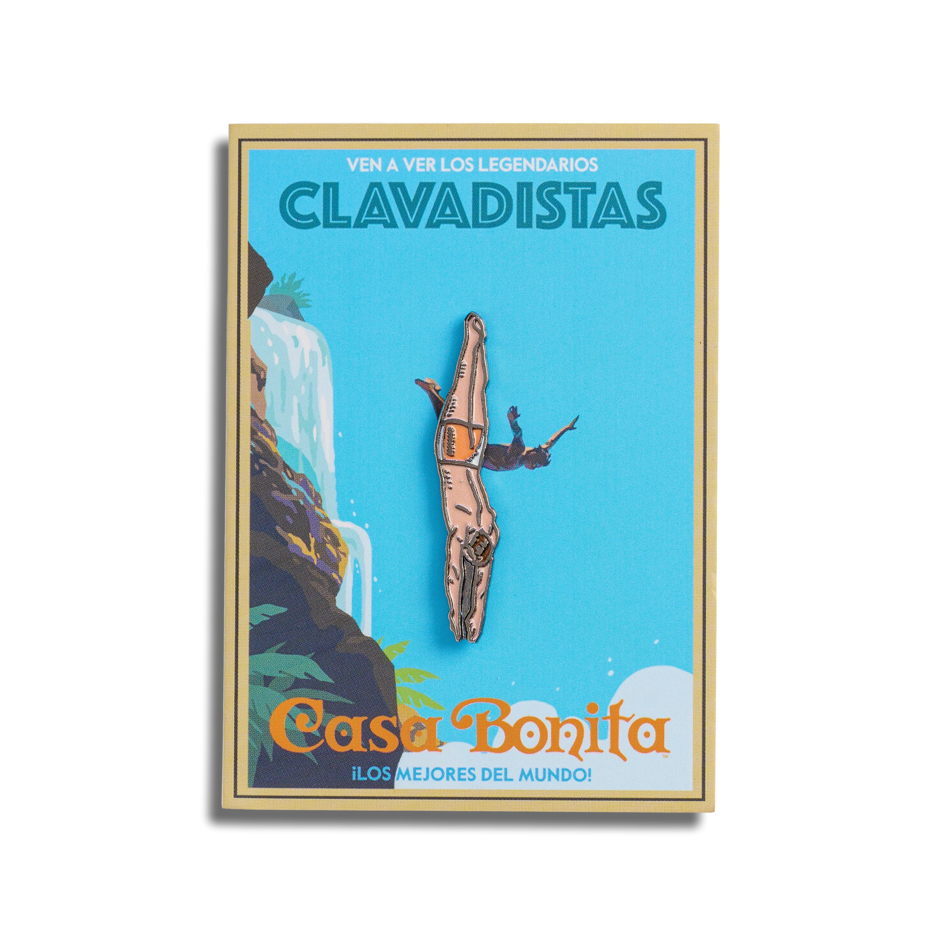 Casa Bonita Diver Enamel Pin