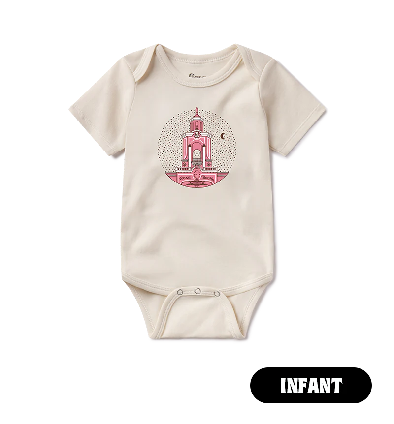 Casa Bonita Infant Cream Twilight Tower Onesie