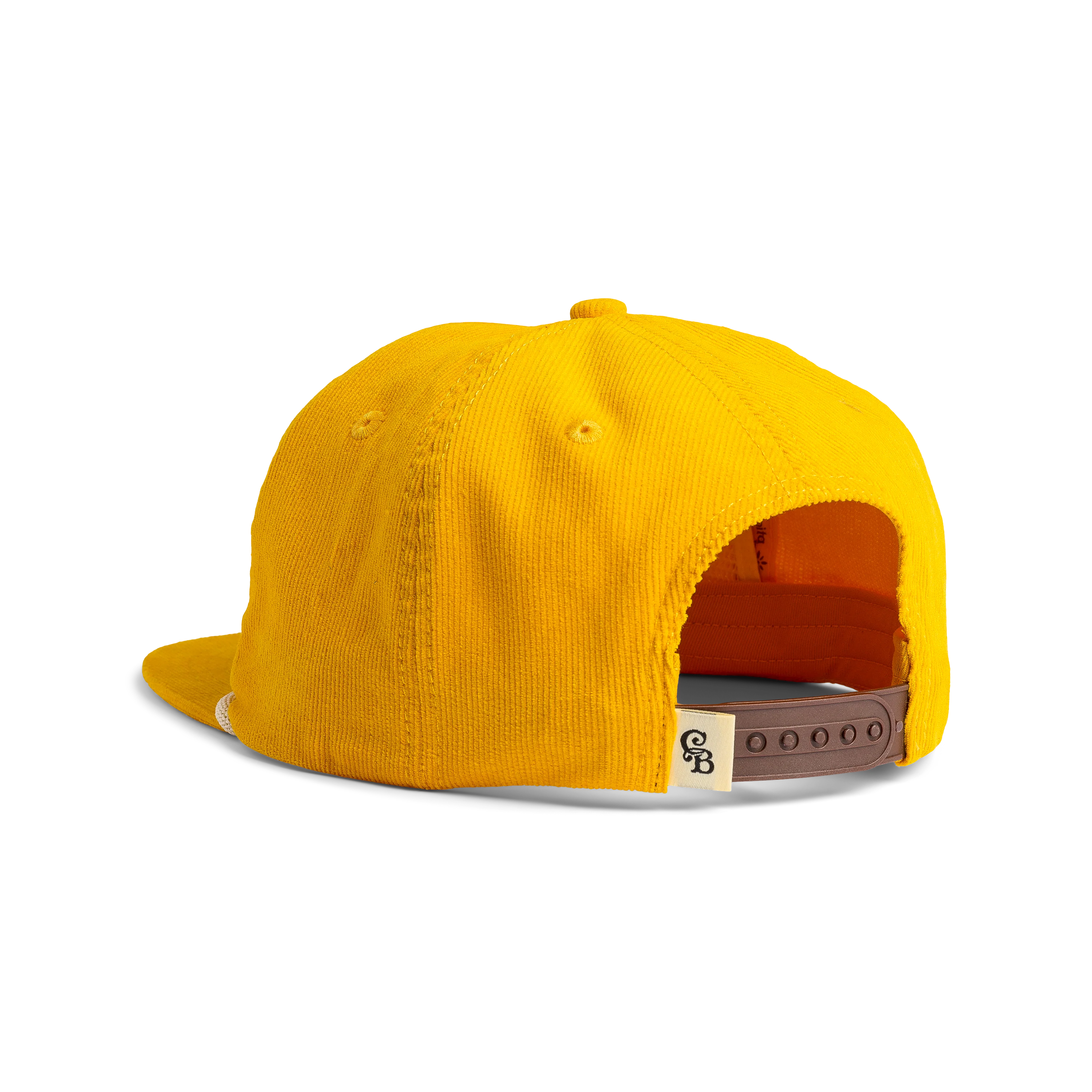 Casa Bonita Mustard Corduroy Sunrise Tower Flat Brim Hat - Image 2