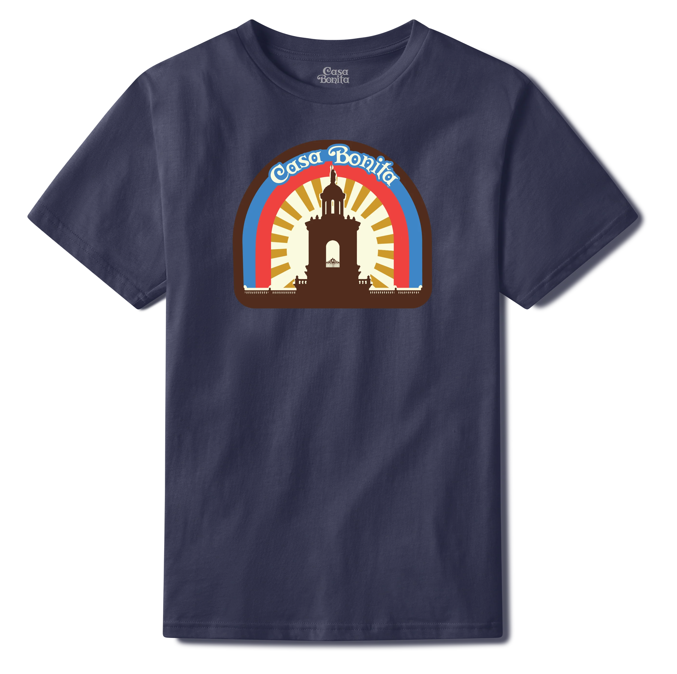 Casa Bonita Navy Sunrise Tower T-Shirt