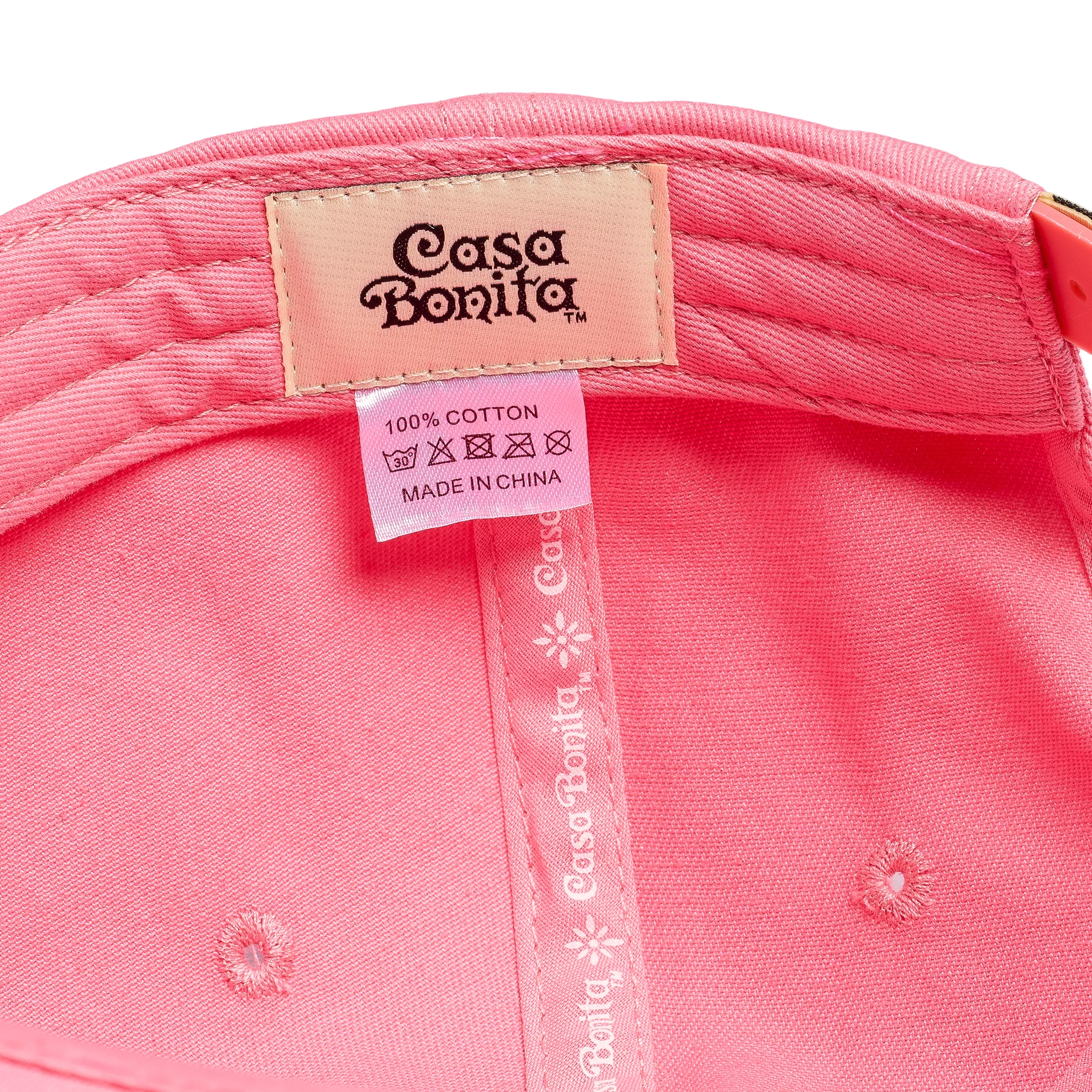 Casa Bonita Pink Badge Flat Brim Hat - Image 3