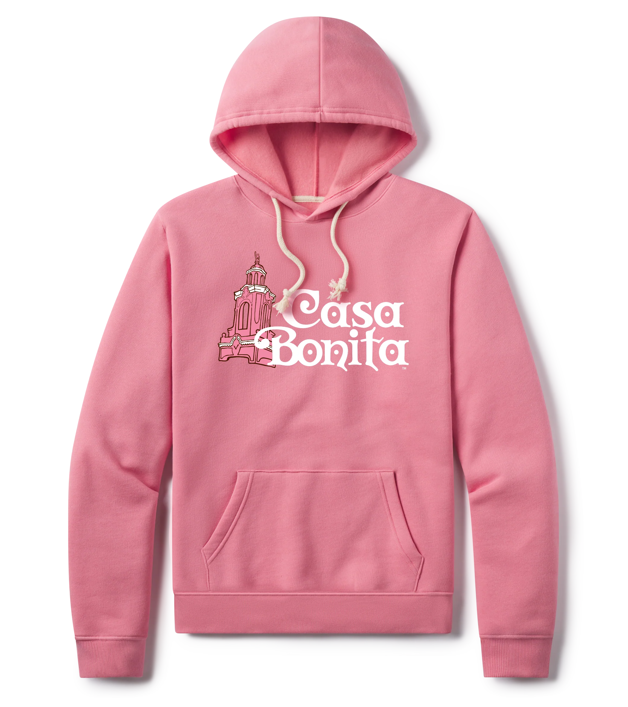 Casa Bonita Pink Tower Logo Hoodie