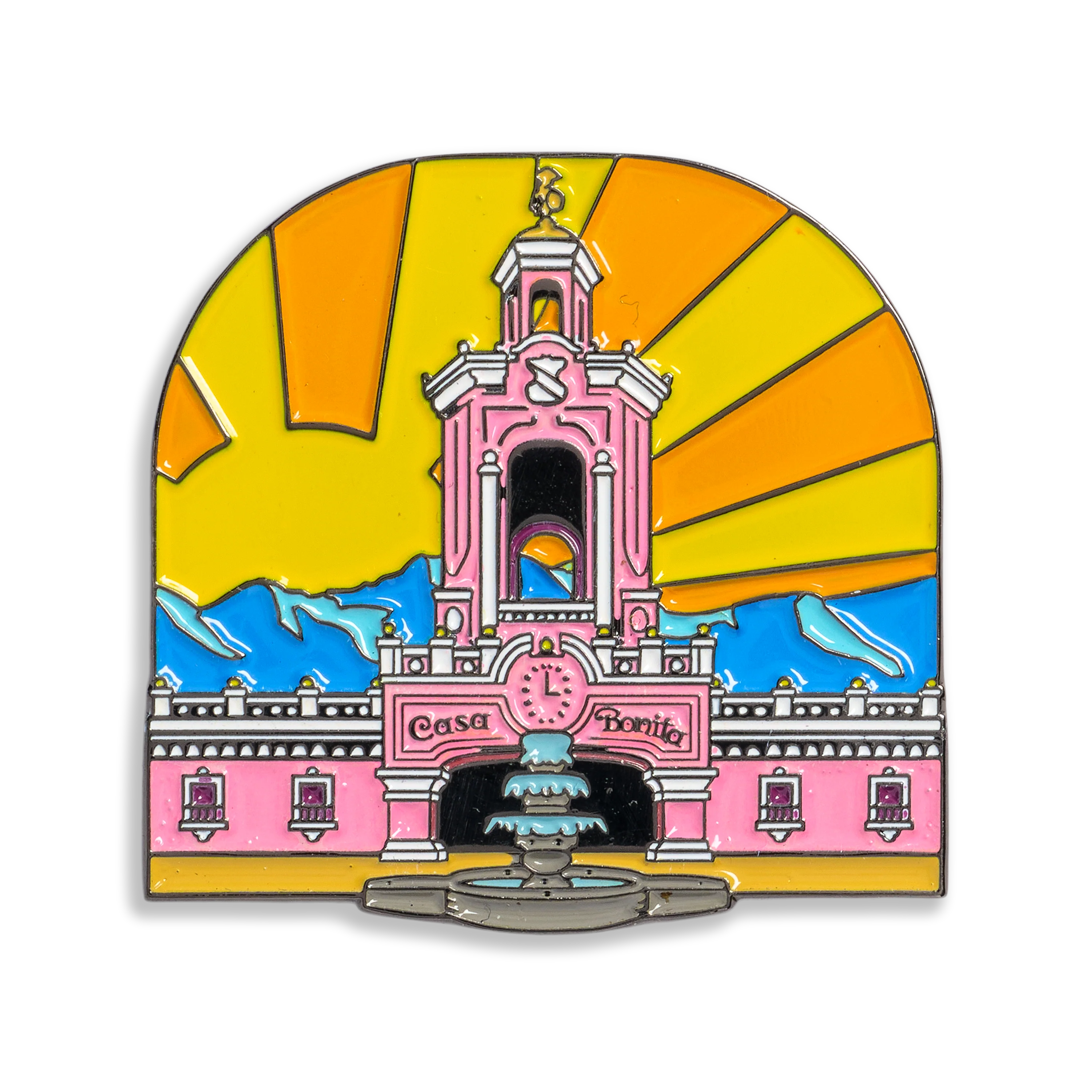Casa Bonita Retro Tower Enamel Pin - Image 2