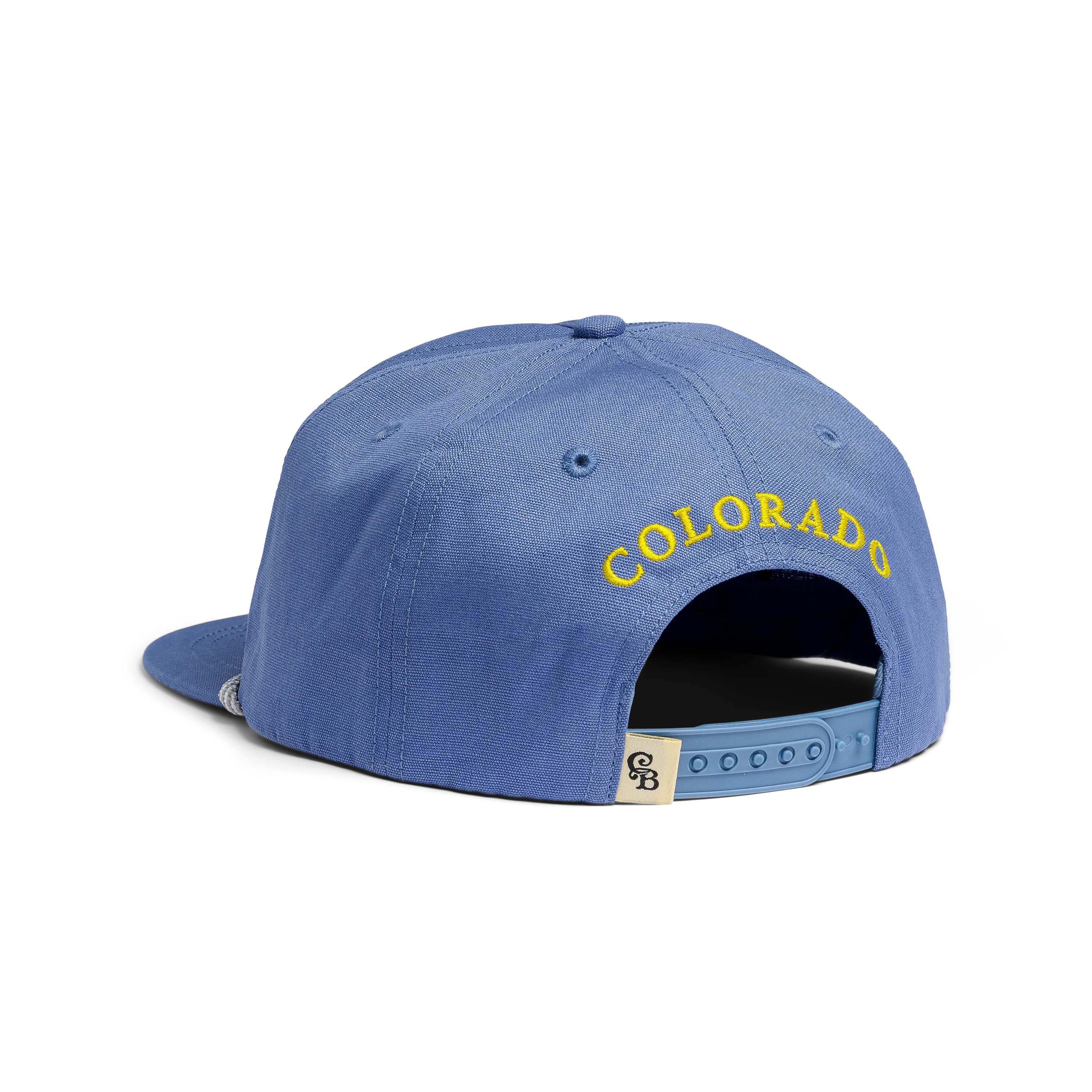Casa Bonita Teal Blue Retro Diver Flat Brim Hat - Image 2