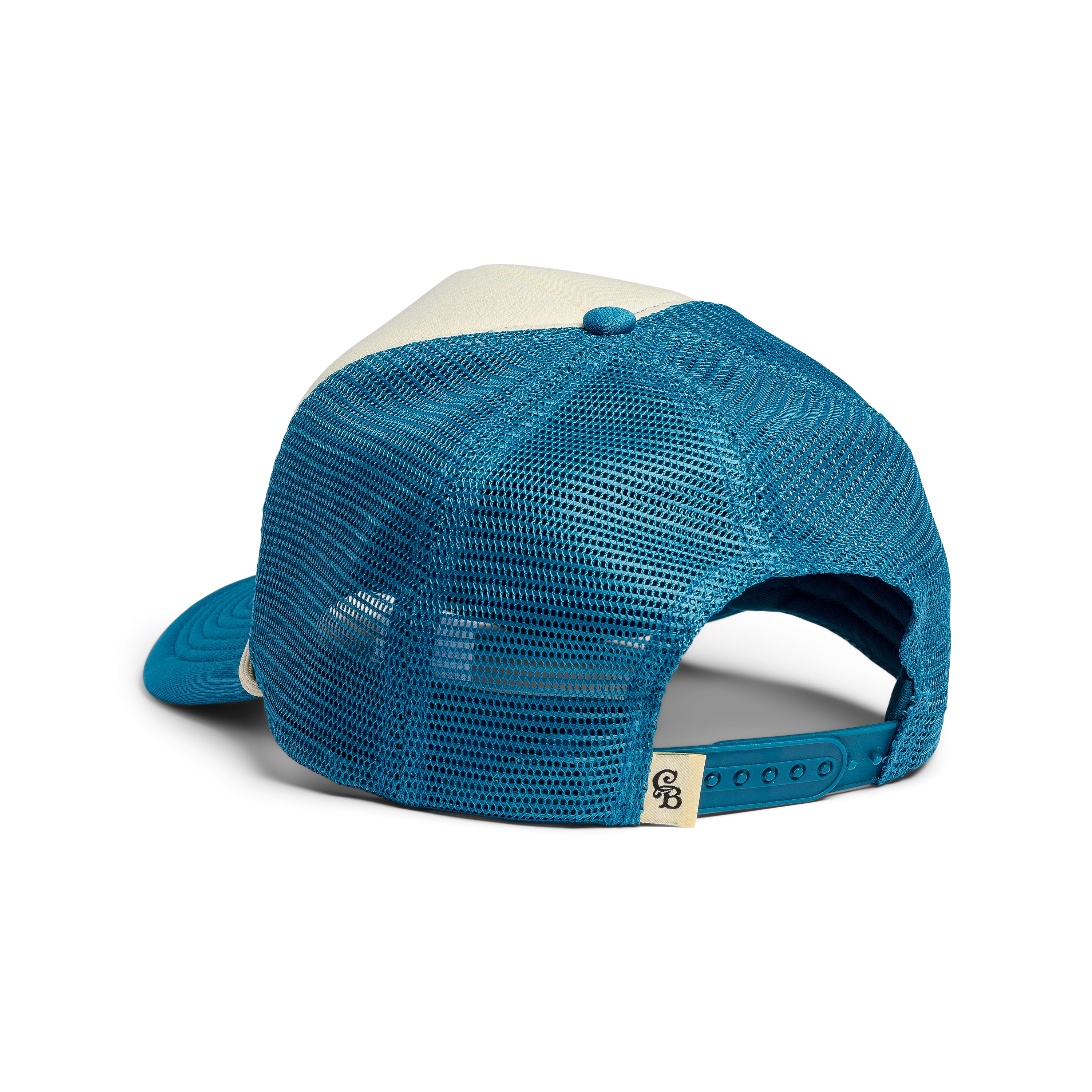 Casa Bonita Teal Blue Vintage Waterfall Foam Trucker Hat - Image 2